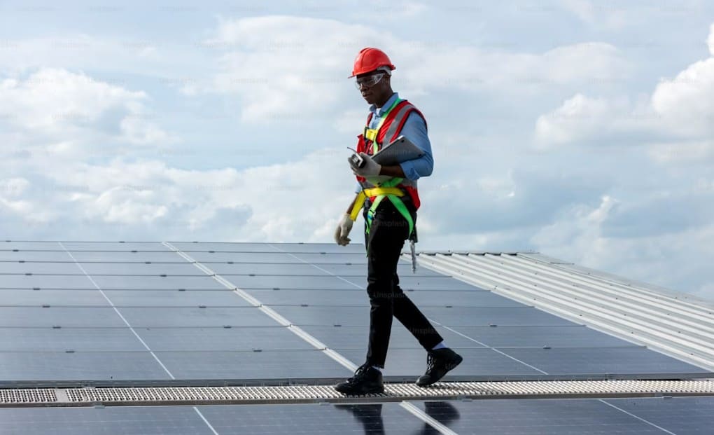 Utility and commercial solar PV plants.